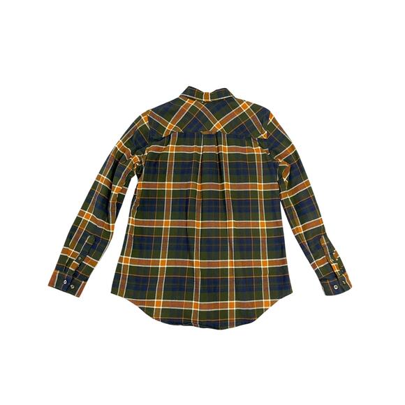 Duluth Trading Company Medium Weight Plaid Flannel Button Up Shirt SZ Medium - Picture 2 of 5